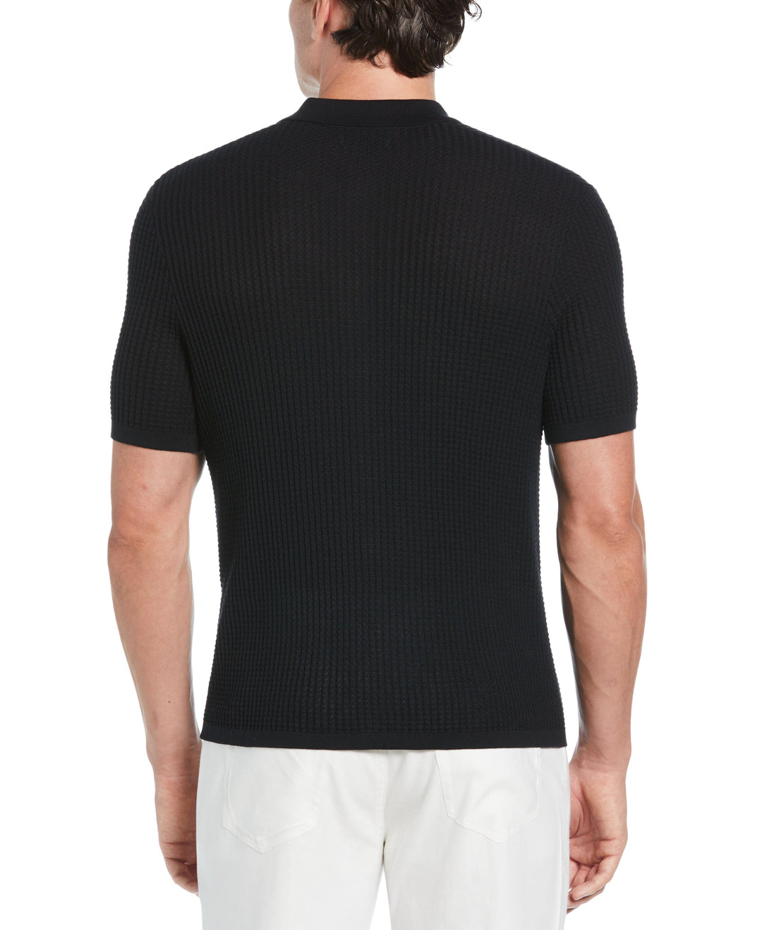 Tipped Textured Sweater (Jet Black) 