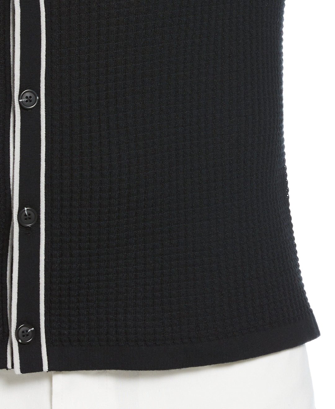 Tipped Textured Sweater (Jet Black) 