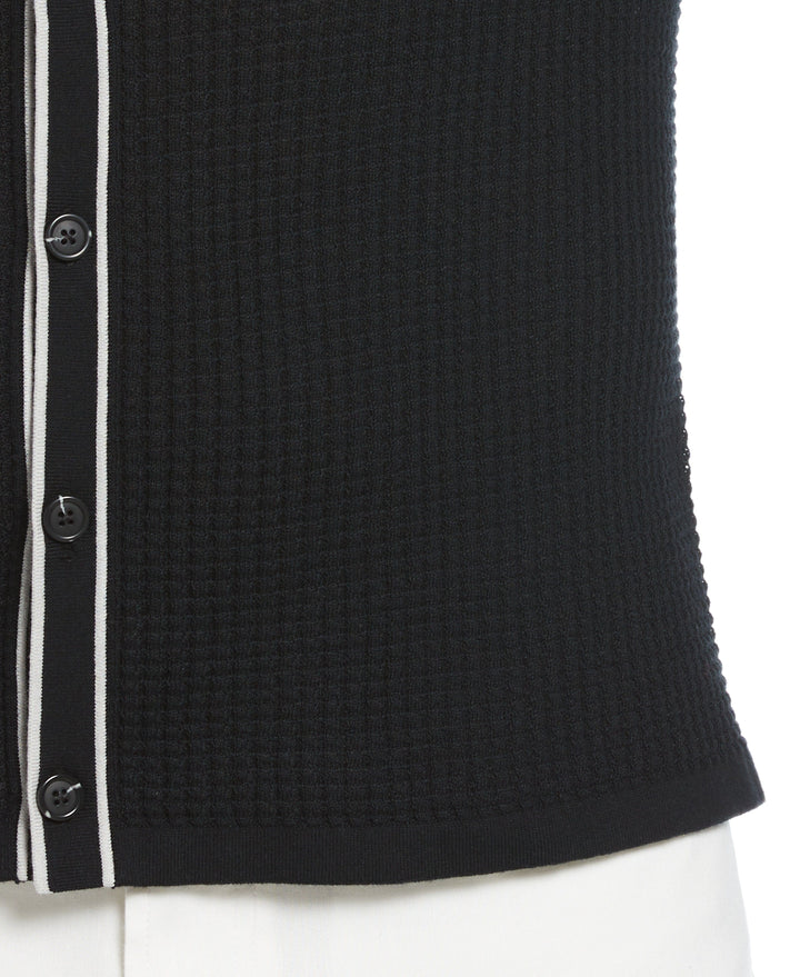 Tipped Textured Sweater (Jet Black) 