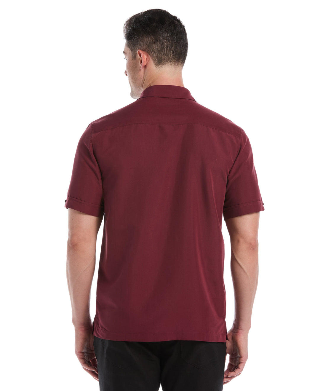 Tonal Argyle Embroidery Shirt (Tawny Port) 