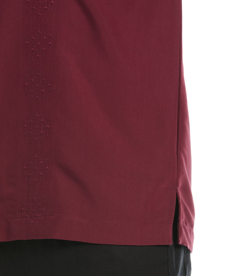 Tonal Argyle Embroidery Shirt (Tawny Port) 