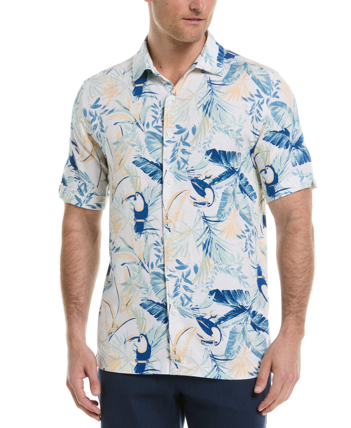 Toucan Print Shirt (Brilliant White) 