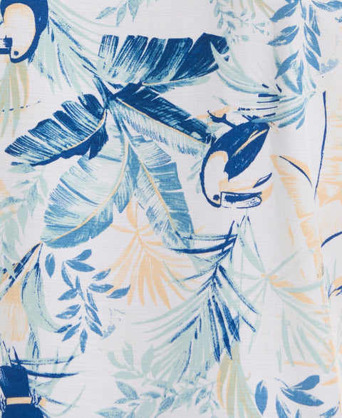 Toucan Print Shirt (Brilliant White) 