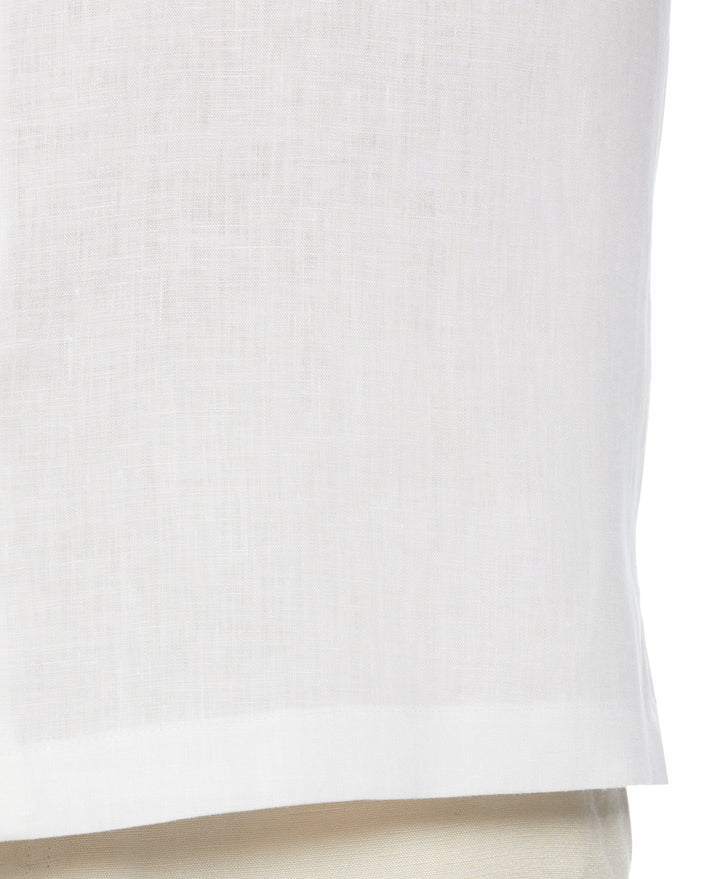 Big & Tall TravelSelect™ Linen-Blend One Pocket Shirt (Brilliant White) 