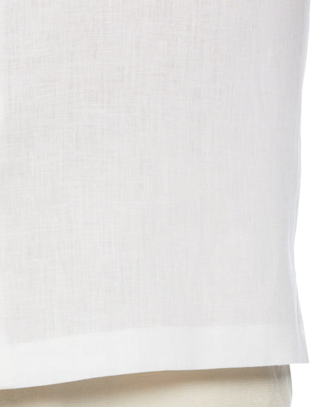 Travel Select Linen Blend One Pocket Shirt (Brilliant White) 