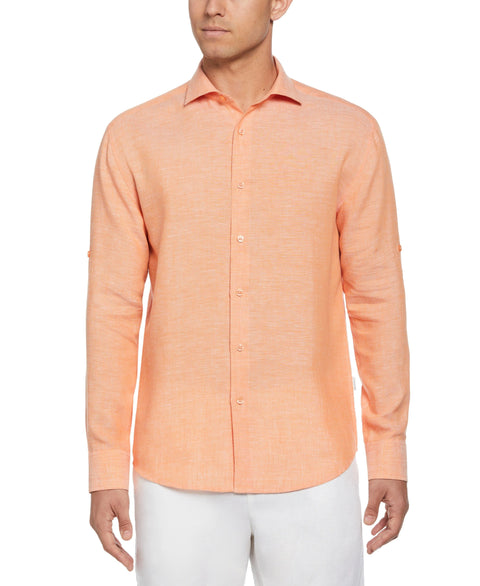 TravelSelect™ Linen-Blend Shirt-Casual Shirts-Cubavera