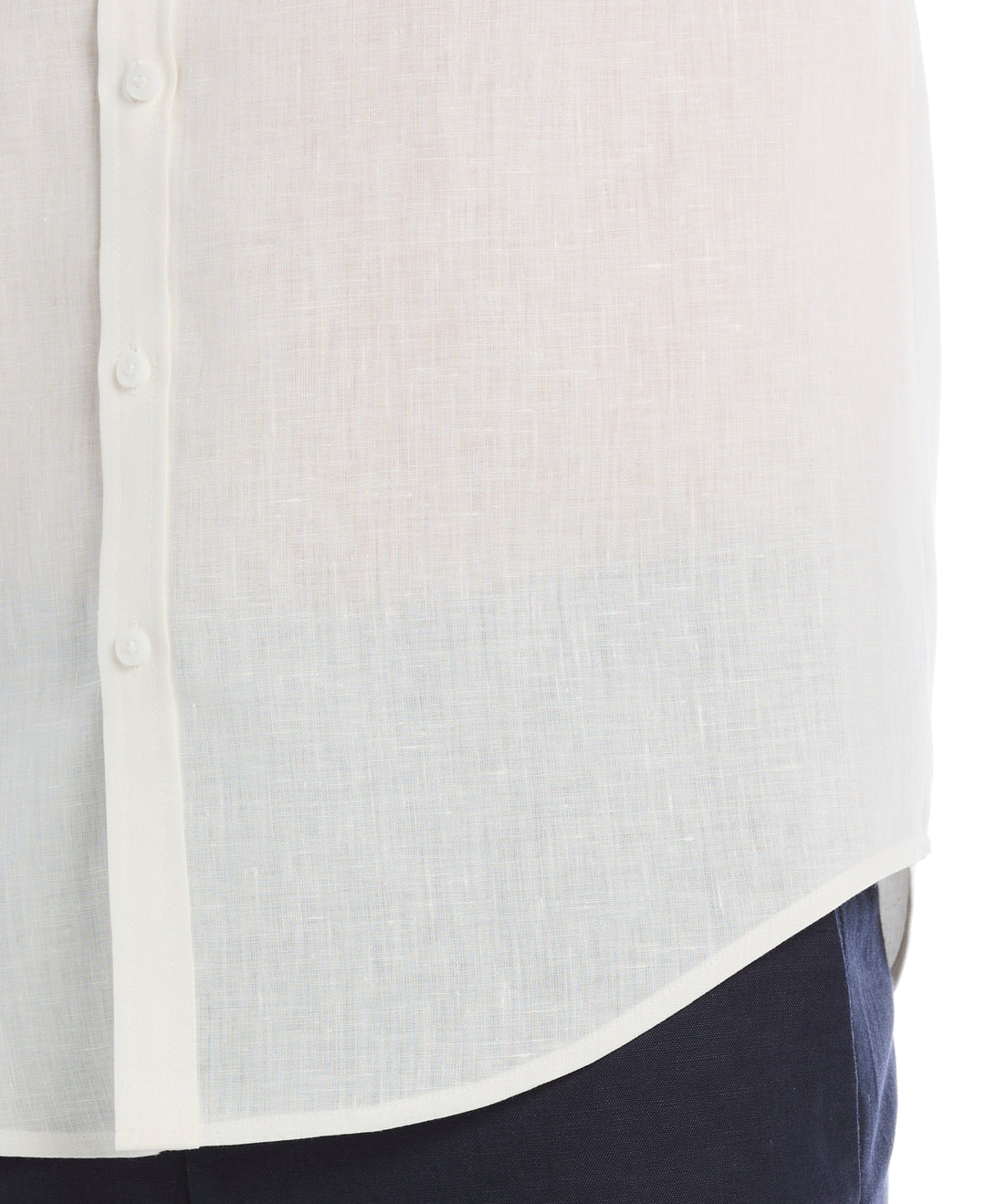 Linen Blend Travel Shirt (Egret) 