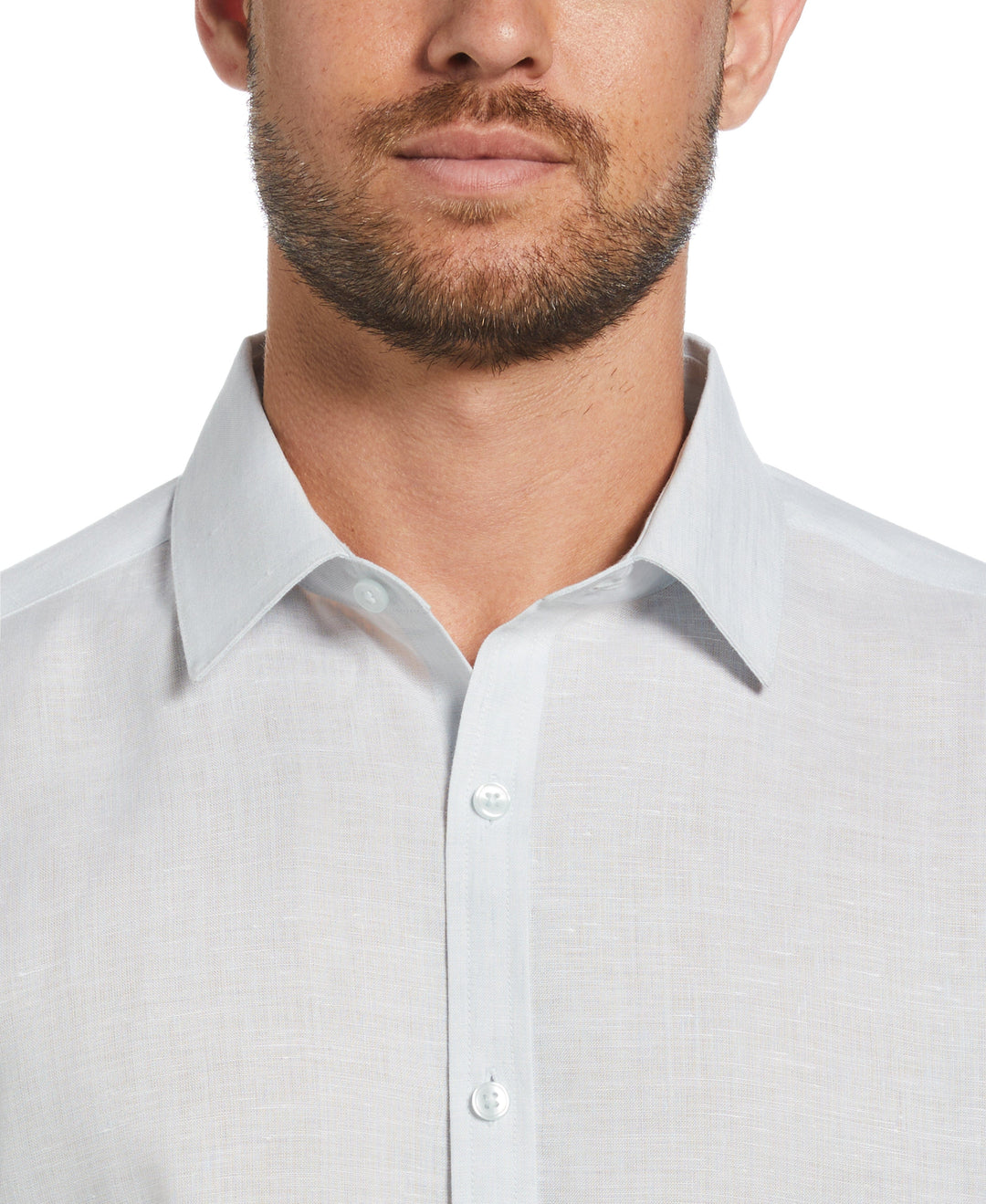 Travelselect™ Linen-Blend Long Sleeve Shirt (Ballad Blue) 