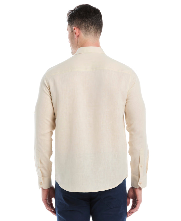 Linen Blend Wrinkle-Resistant Shirt (Summer Sand) 