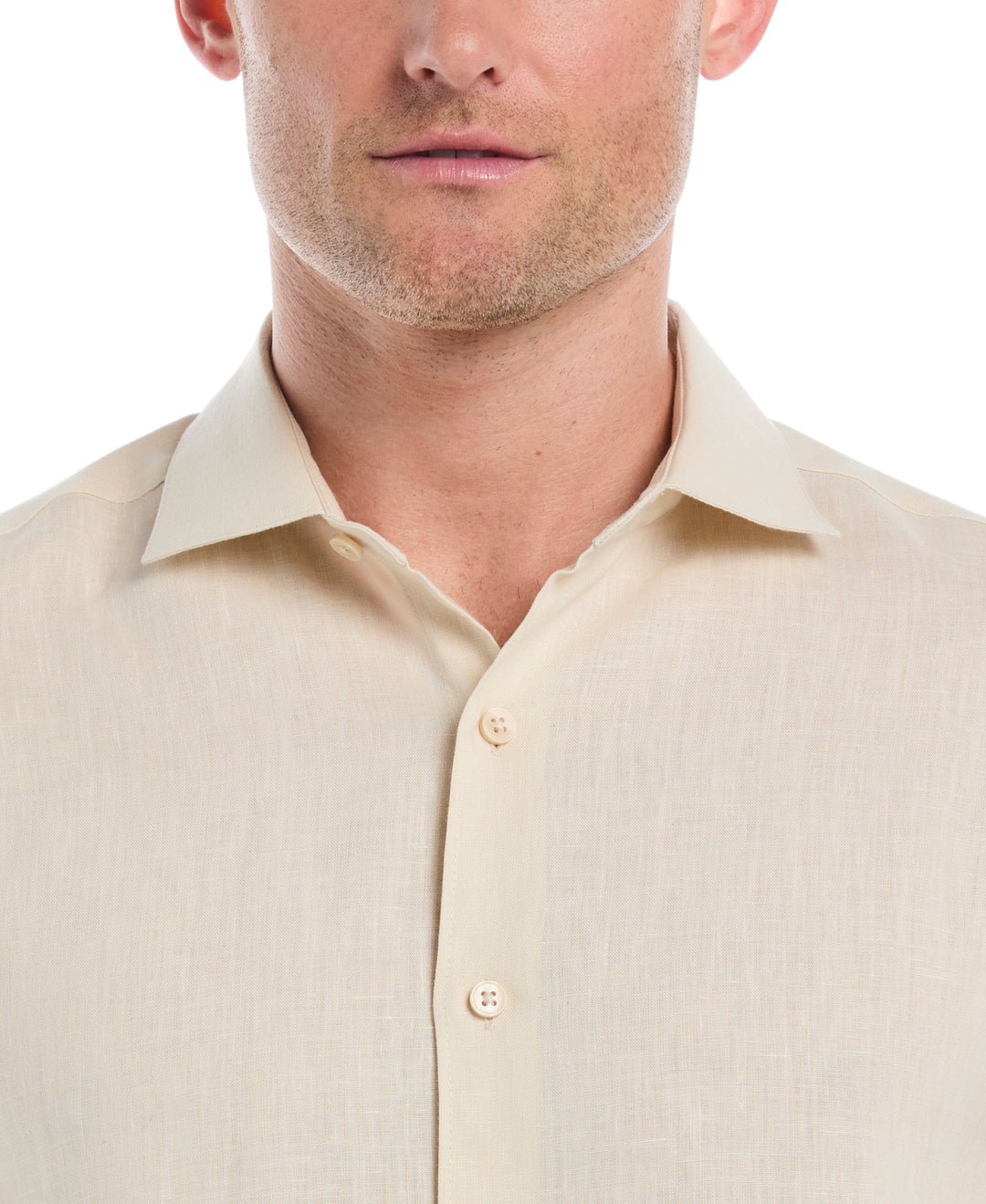 Linen Blend Wrinkle-Resistant Shirt (Summer Sand) 