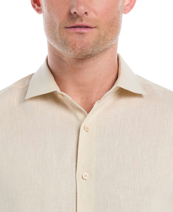 Linen Blend Wrinkle-Resistant Shirt (Summer Sand) 