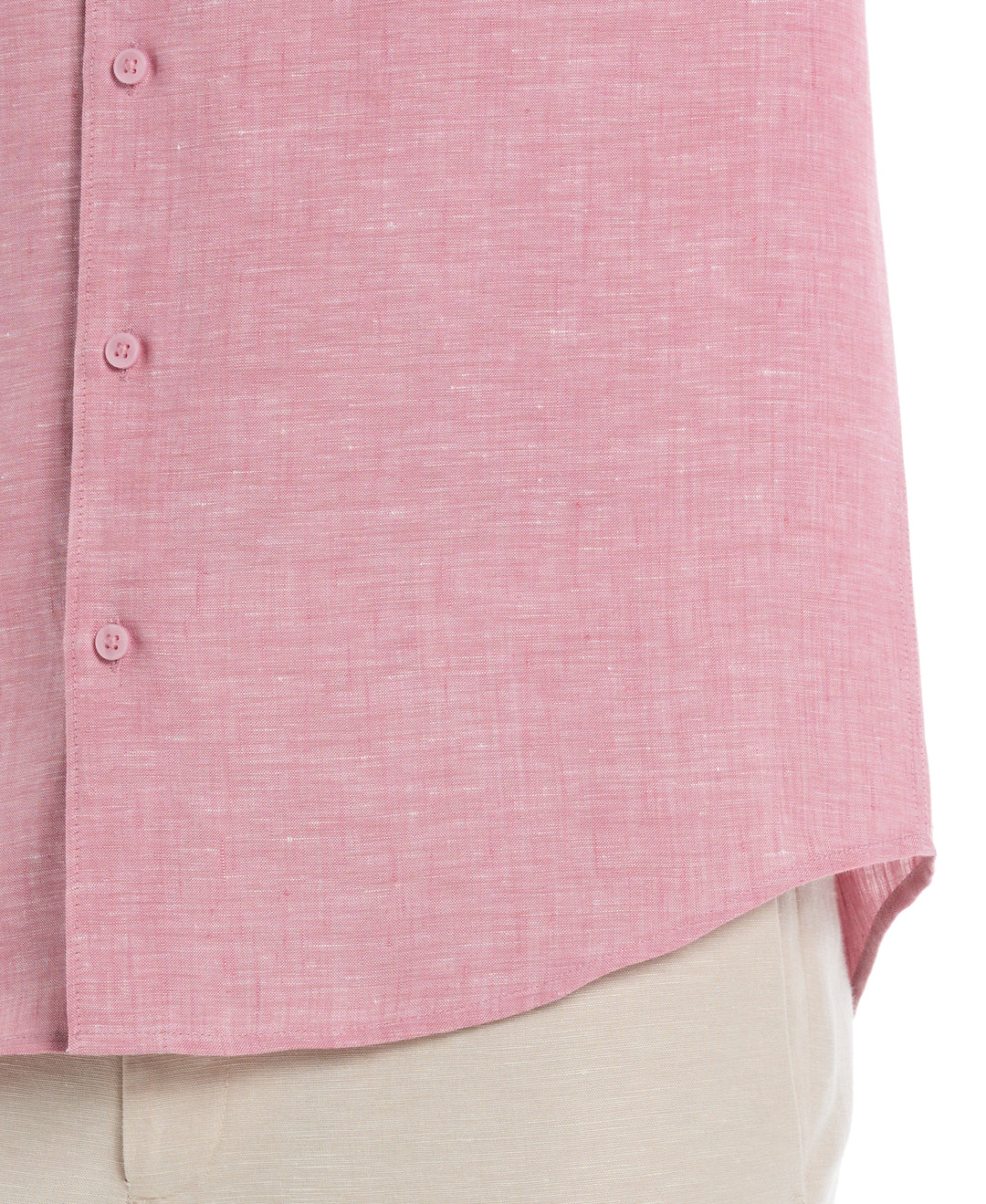 Linen Blend Wrinkle-Resistant Shirt (Mauvewood) 