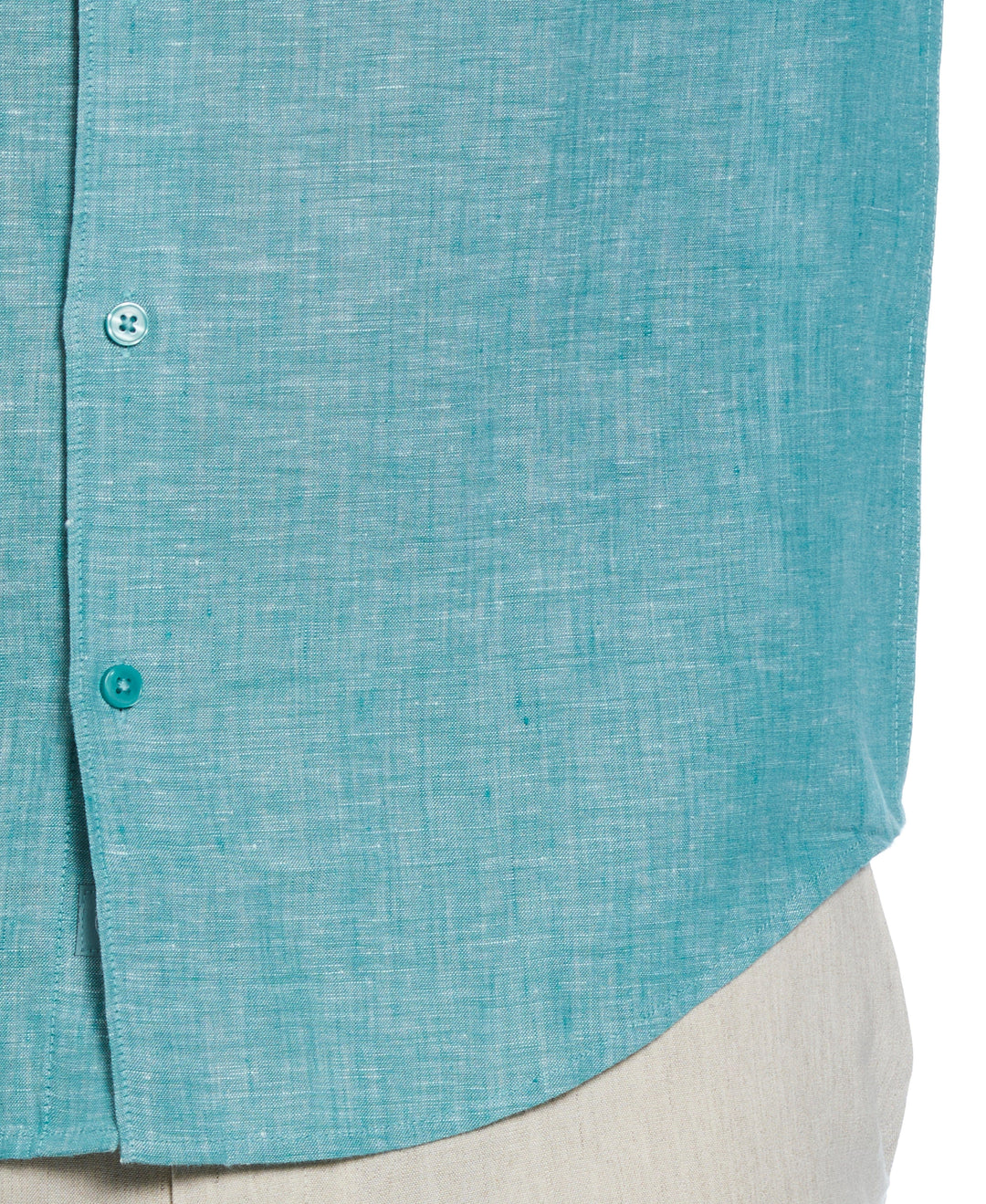 Linen Blend Wrinkle-Resistant Shirt (Bayou) 