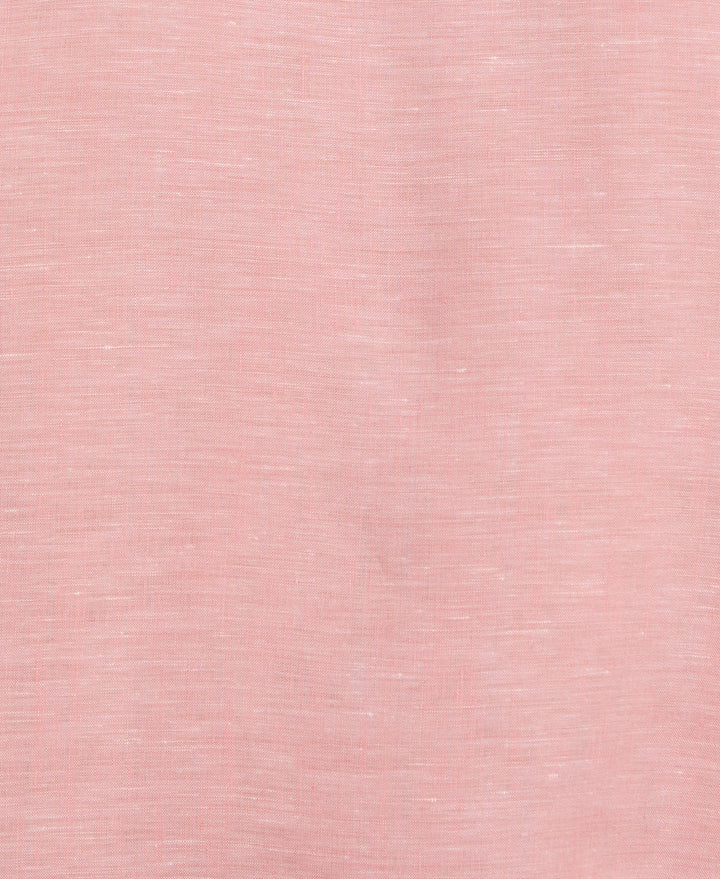 Linen Blend Wrinkle-Resistant Shirt (Terra Cotta) 