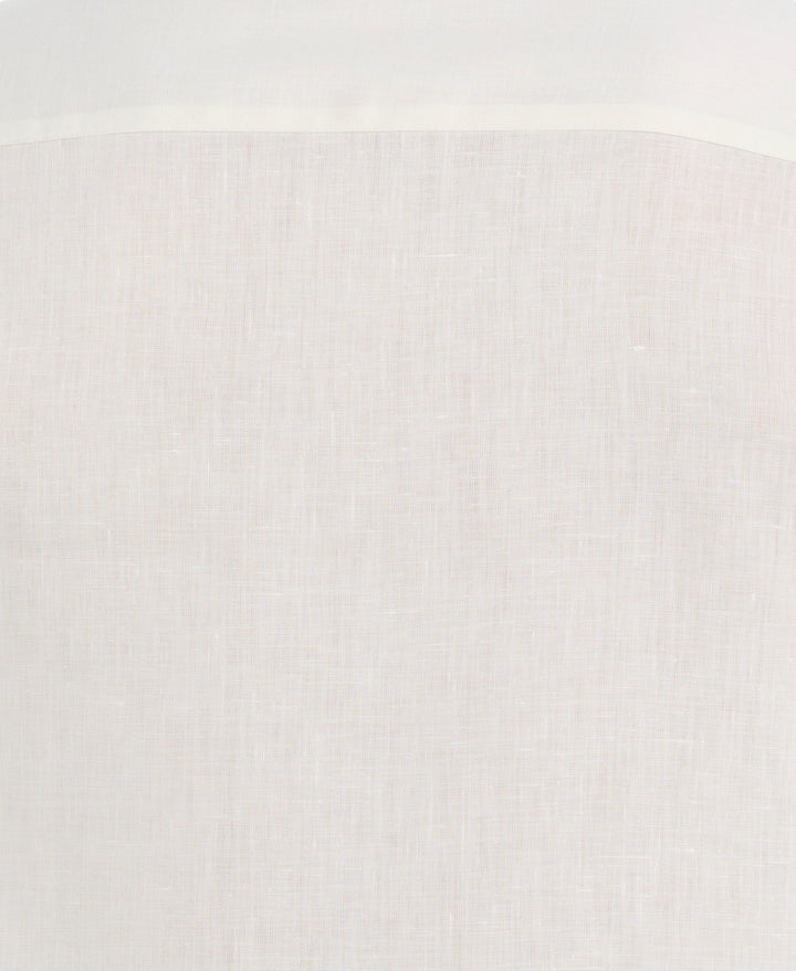 Linen Blend Travel Shirt (Egret) 