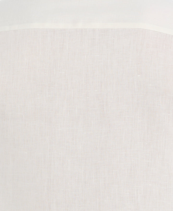 Linen Blend Travel Shirt (Egret) 