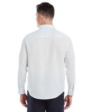 Linen Blend Travel Shirt (Ice Melt) 
