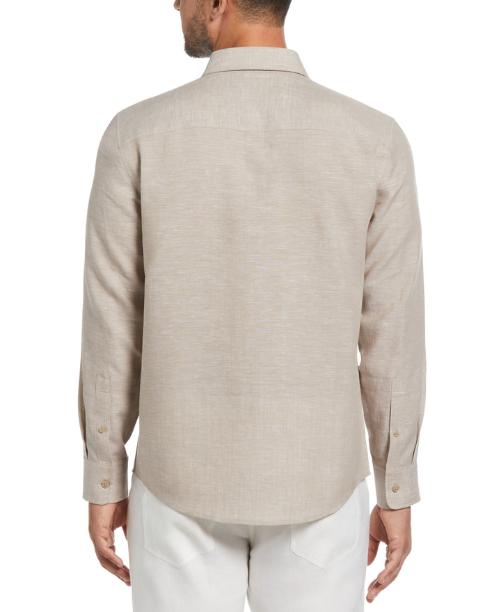Travelselect™ Linen-Blend Long Sleeve Shirt (Dune) 
