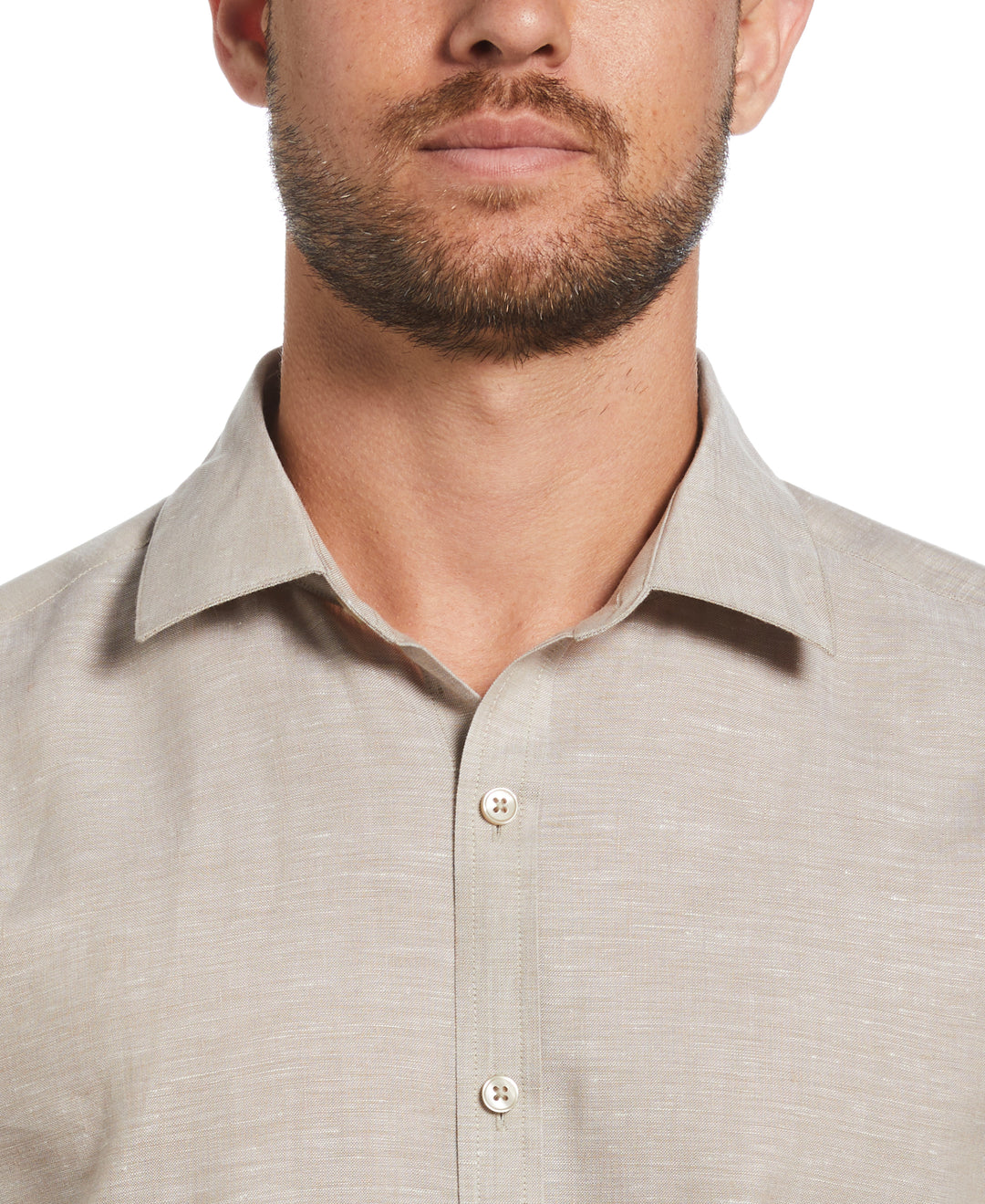 Travelselect™ Linen-Blend Long Sleeve Shirt (Dune) 