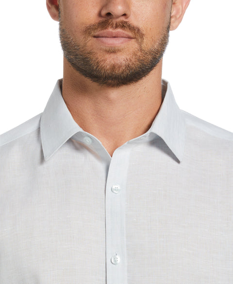 Travelselect™ Linen-Blend Long Sleeve Shirt (Ballad Blue) 