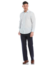 Linen Blend Travel Shirt (Ice Melt) 
