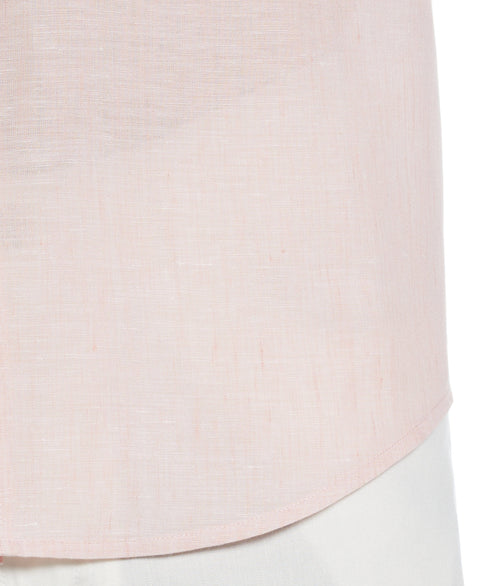 Travelselect™ Linen-Blend Long Sleeve Shirt (Silver Pink) 
