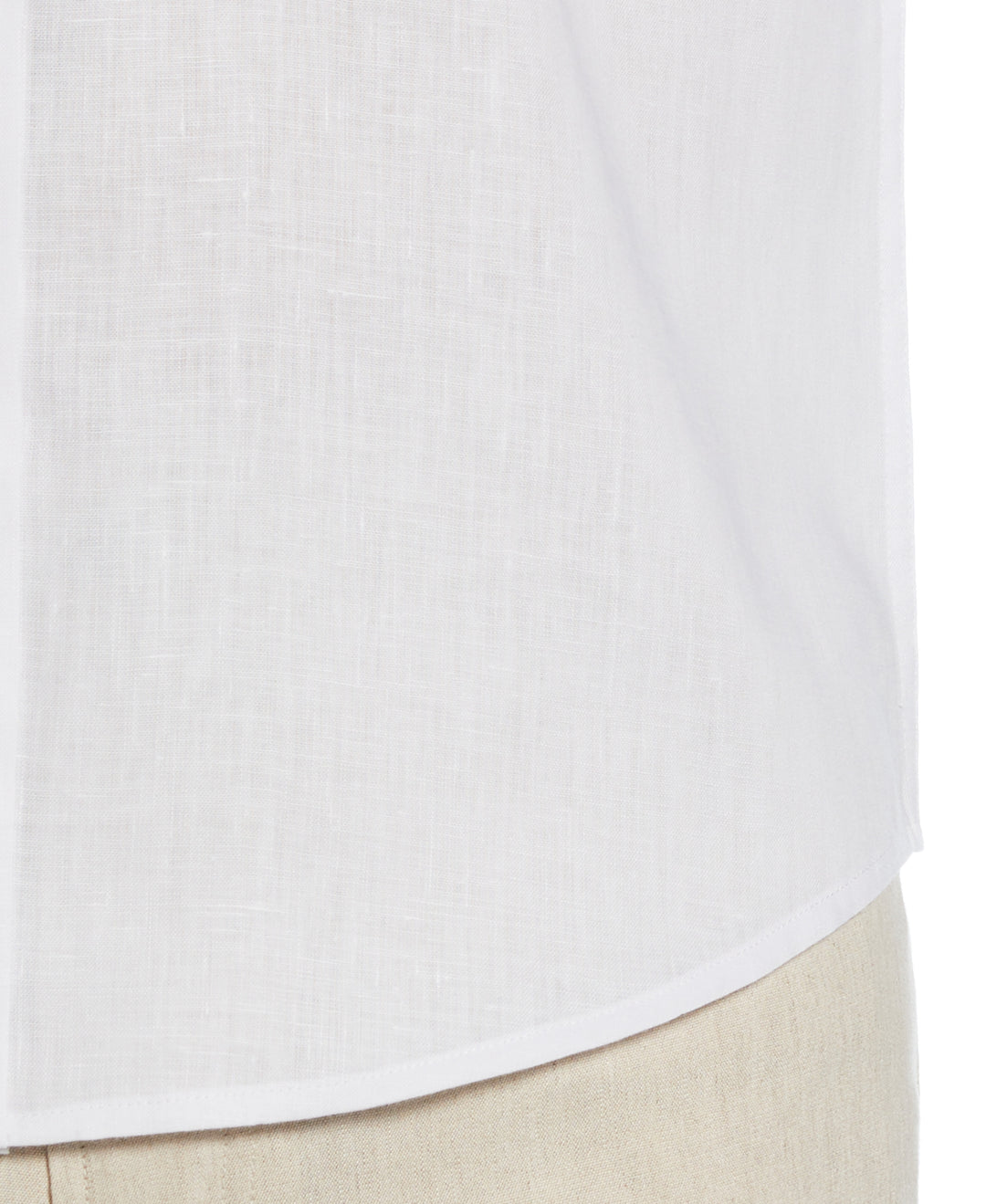 Travelselect™ Linen-Blend Long Sleeve Shirt (Brilliant White) 
