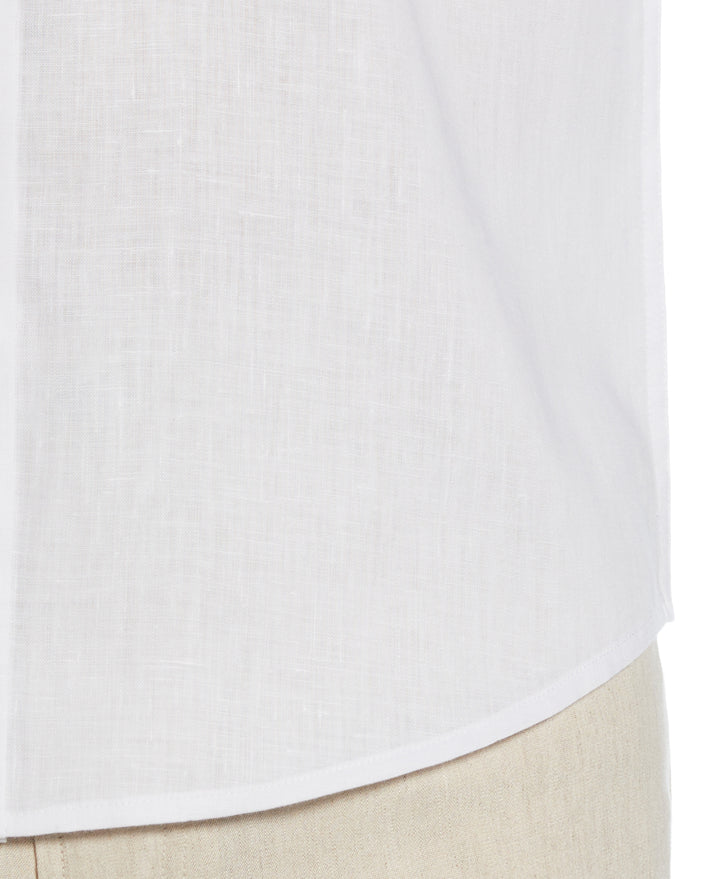 Travelselect™ Linen-Blend Long Sleeve Shirt (Brilliant White) 