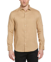 Travelselect™ Linen-Blend Rolled Sleeve Shirt (Cornstalk) 
