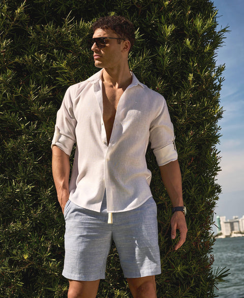 Travelselect™ Linen-Blend Shirt-Casual Shirts-Cubavera