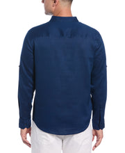 Travelselect™ Linen-Blend Rolled Sleeve Shirt (Estate Blue) 