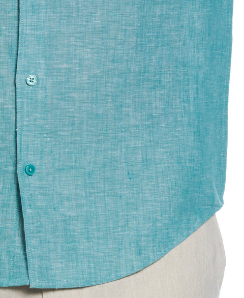Travelselect™ Linen-Blend Rolled Sleeve Shirt (Bayou) 