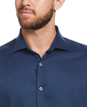 TravelSelect™ Linen-Blend Shirt (Insignia Blue) 