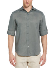 Travelselect™ Linen-Blend Rolled Sleeve Shirt (Balsam Green) 
