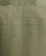 Linen Blend Wrinkle-Resistant Shirt (Olivine) 