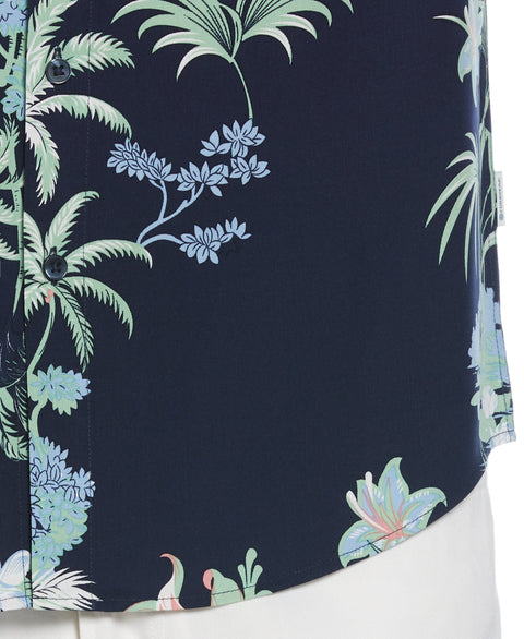 Tropical Flamingo Print Shirt (Naval Academy) 