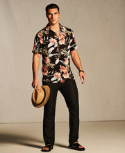 Tropical Floral Print Shirt-Casual Shirts-Cubavera