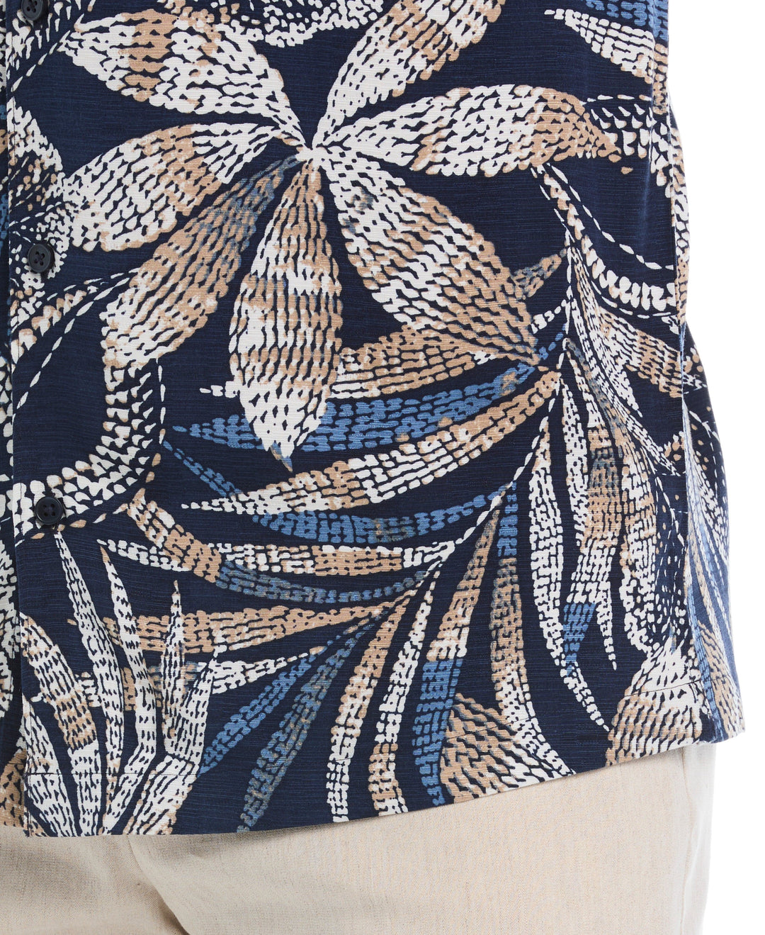 Tropical Pointillism Print Shirt (Dress Blues) 