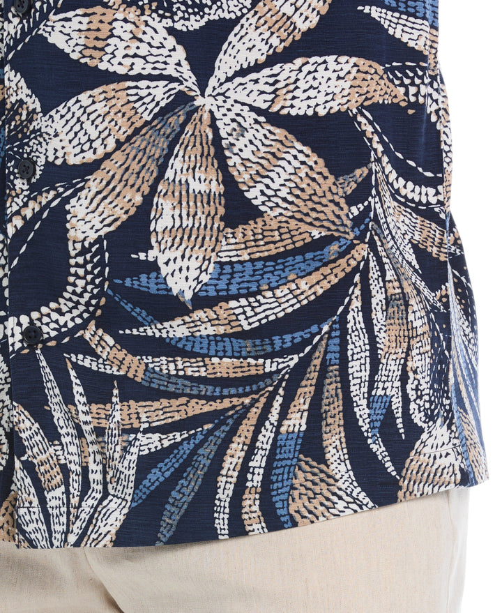 Tropical Pointillism Print Shirt (Dress Blues) 