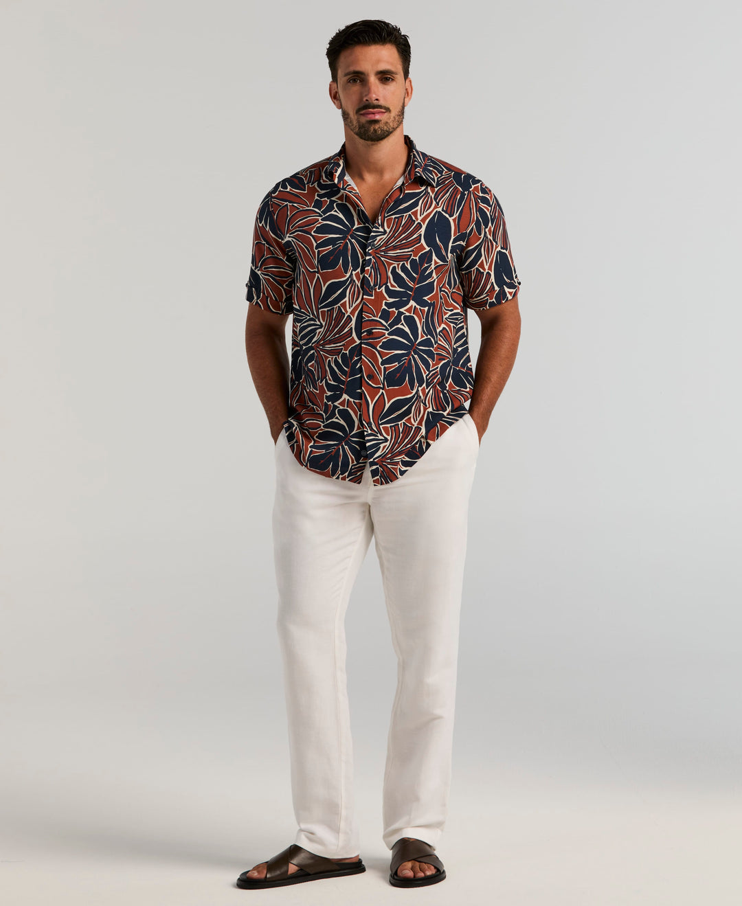 Tropical Print Shirt (Arabian Spice) 