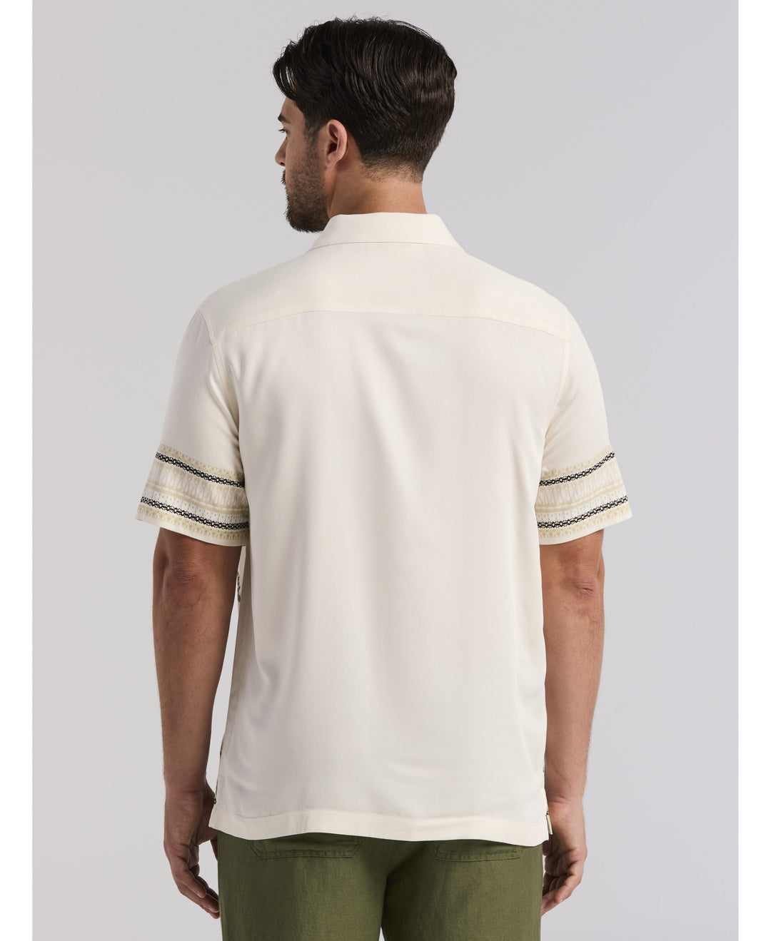 Twill Scenic Print Shirt-Casual Shirts-Cubavera