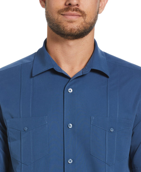 Two-Pocket Double Pintuck Shirt (Ensign Blue) 