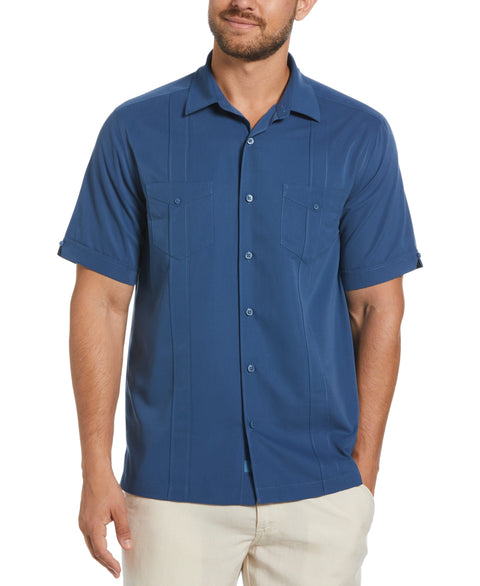 Two-Pocket Double Pintuck Shirt (Ensign Blue) 