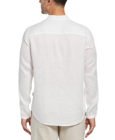 Two-Pocket Pintuck Popover Shirt (Brilliant White) 