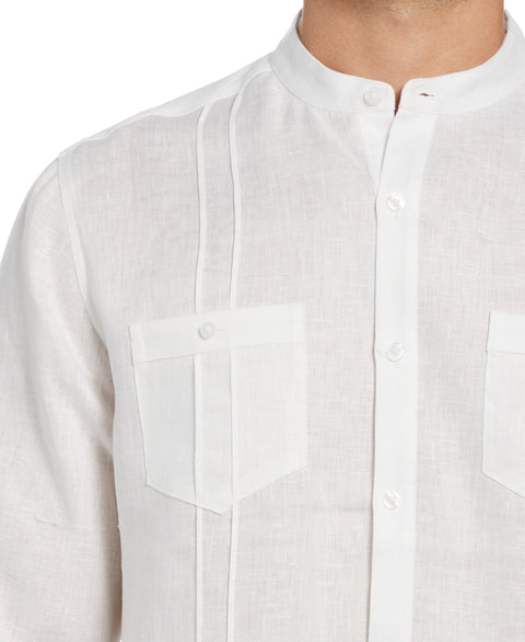 Two-Pocket Pintuck Popover Shirt (Brilliant White) 