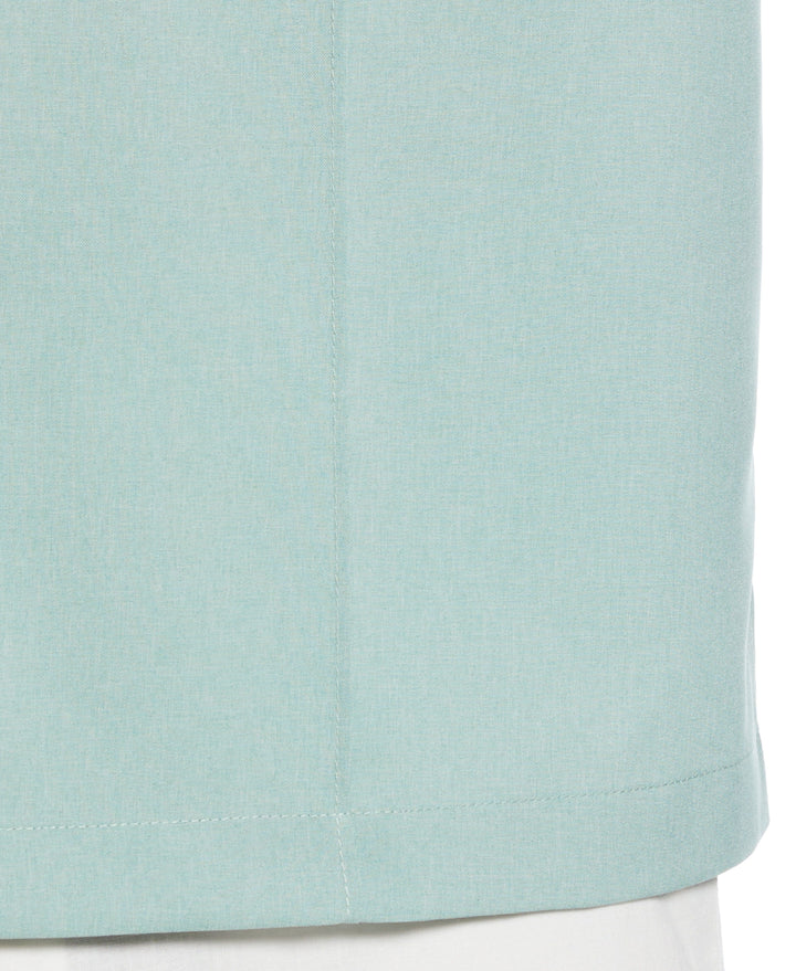 Two-Tone Cross Tuck Chambray Shirt (Blue Surf) 