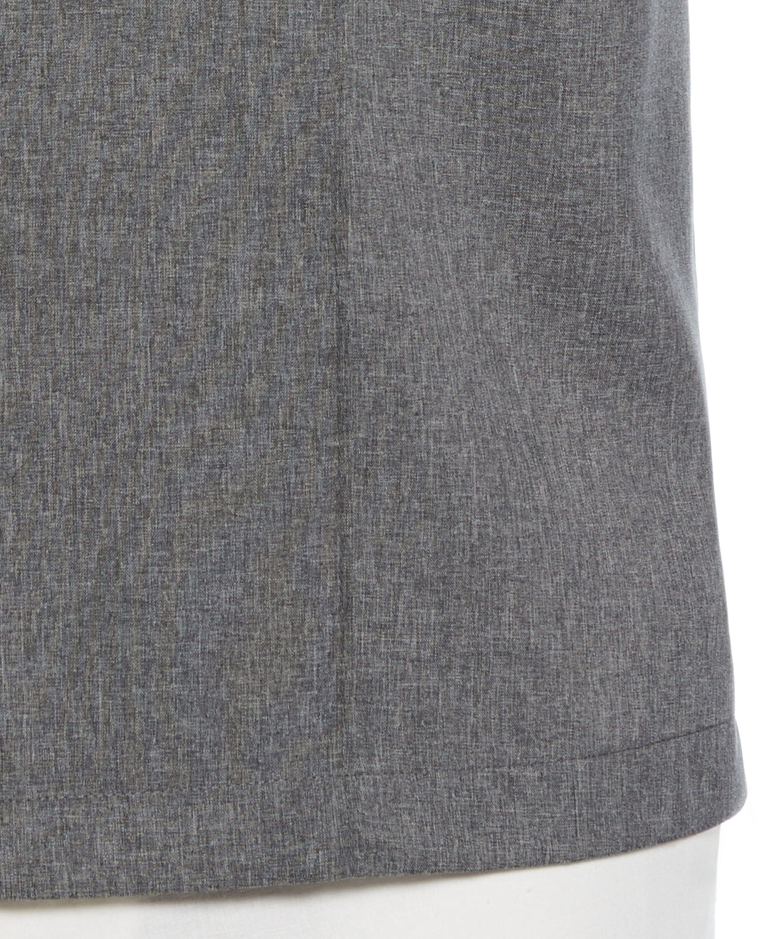 Two-Tone Cross Tuck Chambray Shirt (Jet Black) 