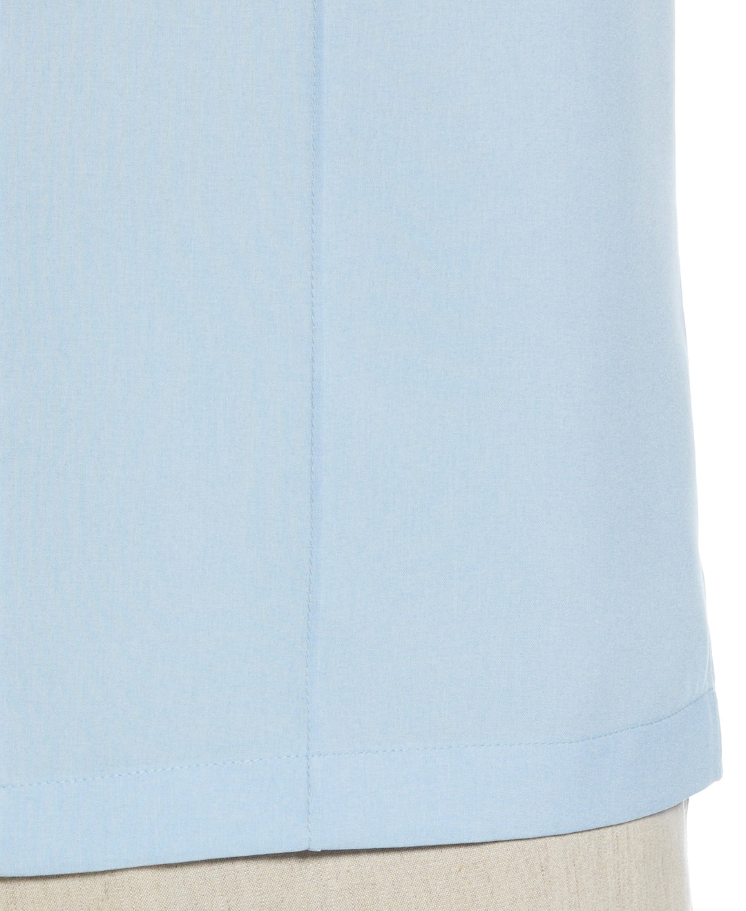 Two-Tone Cross Tuck Chambray Shirt (Cerulean) 