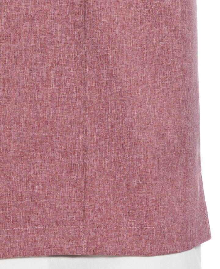 Two-Tone Cross Tuck Chambray Shirt (Hawthorn Rose) 