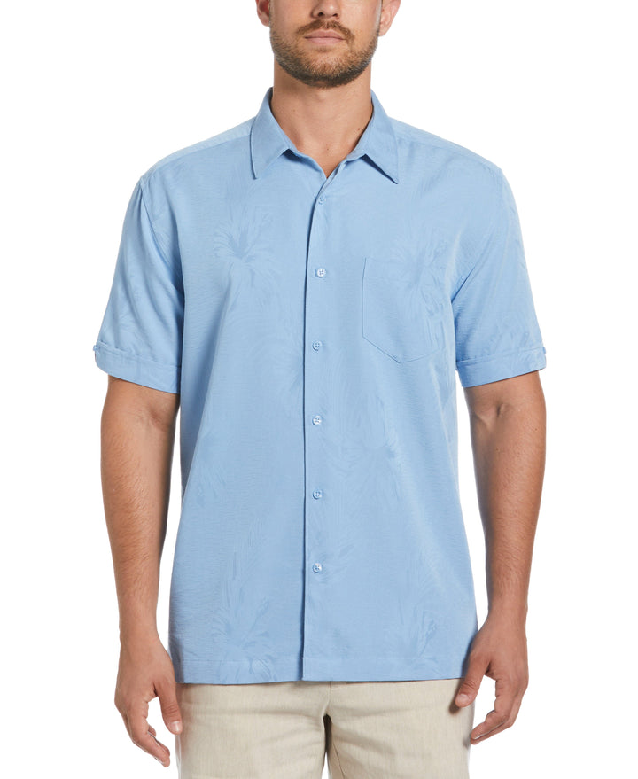 Two-Tone One Pocket Floral Print Shirt (Allure) 